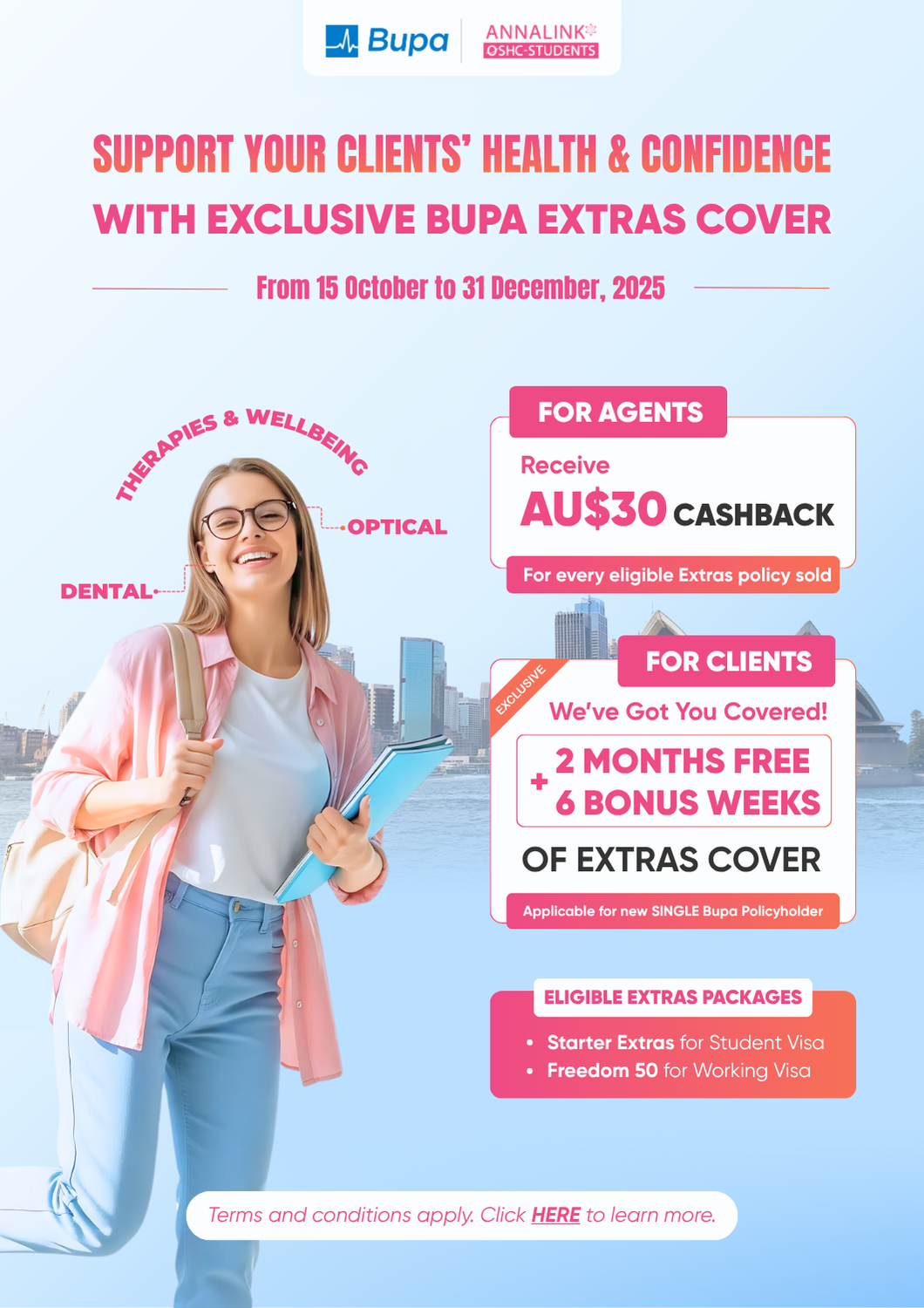 Bupa Extras Cover: Support Your Clients’ Health and Confidence (15 Oct – 31 Dec, 2025)