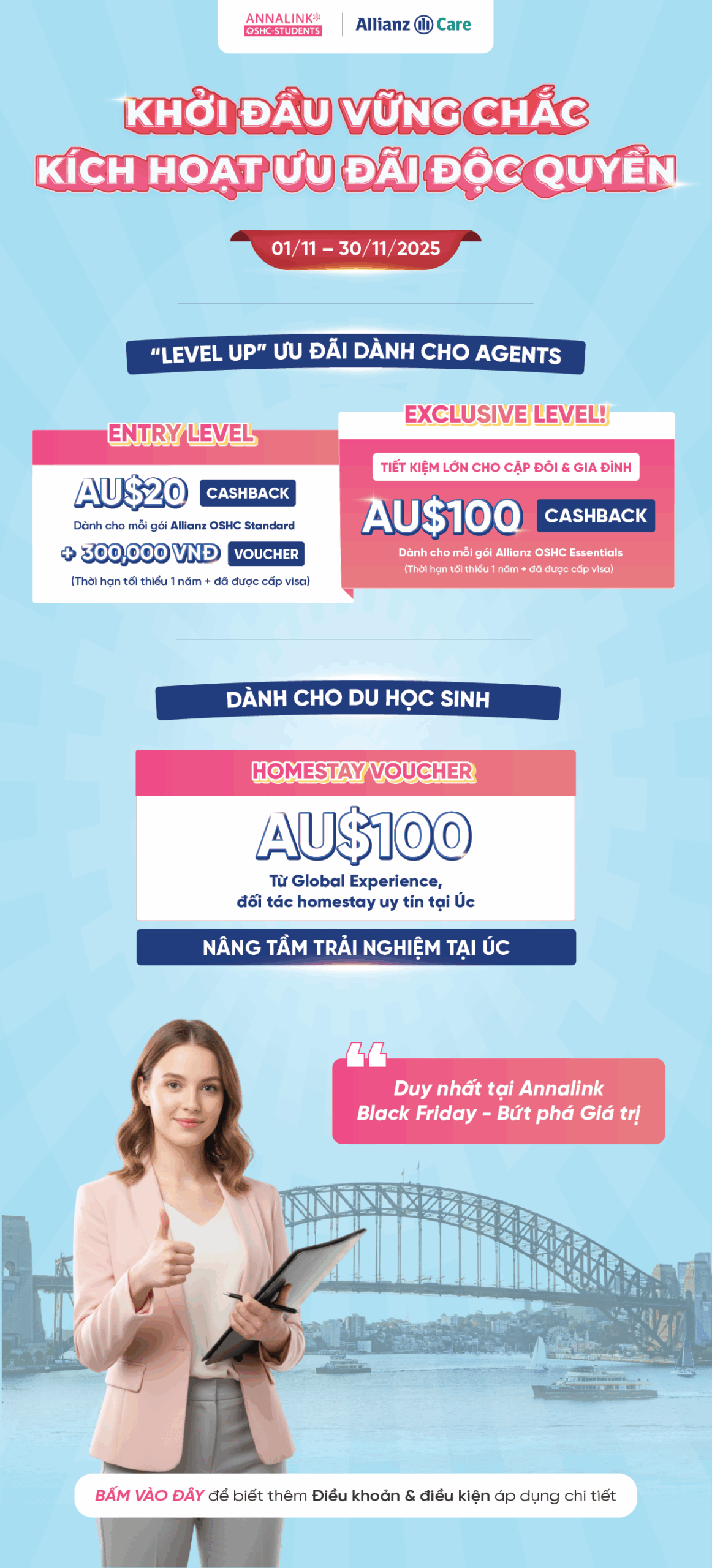 ĐỘC QUYỀN BLACK FRIDAY  – Thứ Sáu “u tối” – Ưu đãi “rực rỡ” cùng Annalink x Allianz (Từ 01.11 đến 30.11)